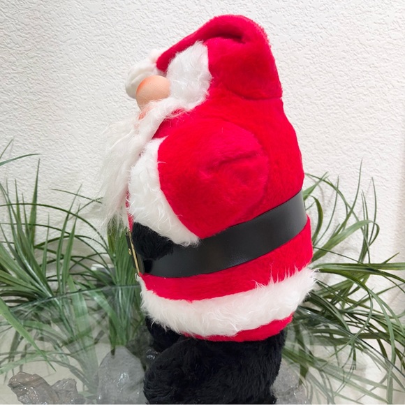 🎅Vintage🎅 Made In USA Rennoc 1982 Santakins Santa Claus Plush With Rubber Face - Picture 5 of 13